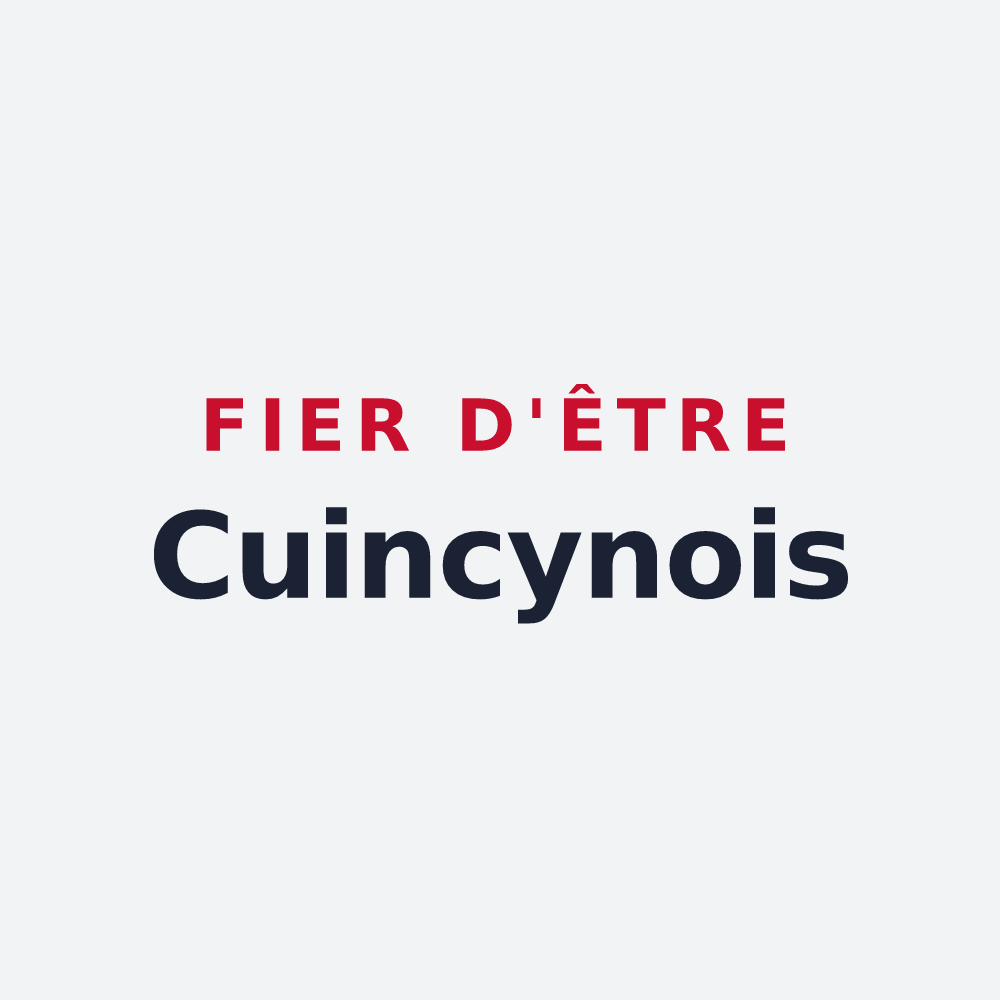 Poster « Fier d'être Cuincynois » — design pour Cuinchy