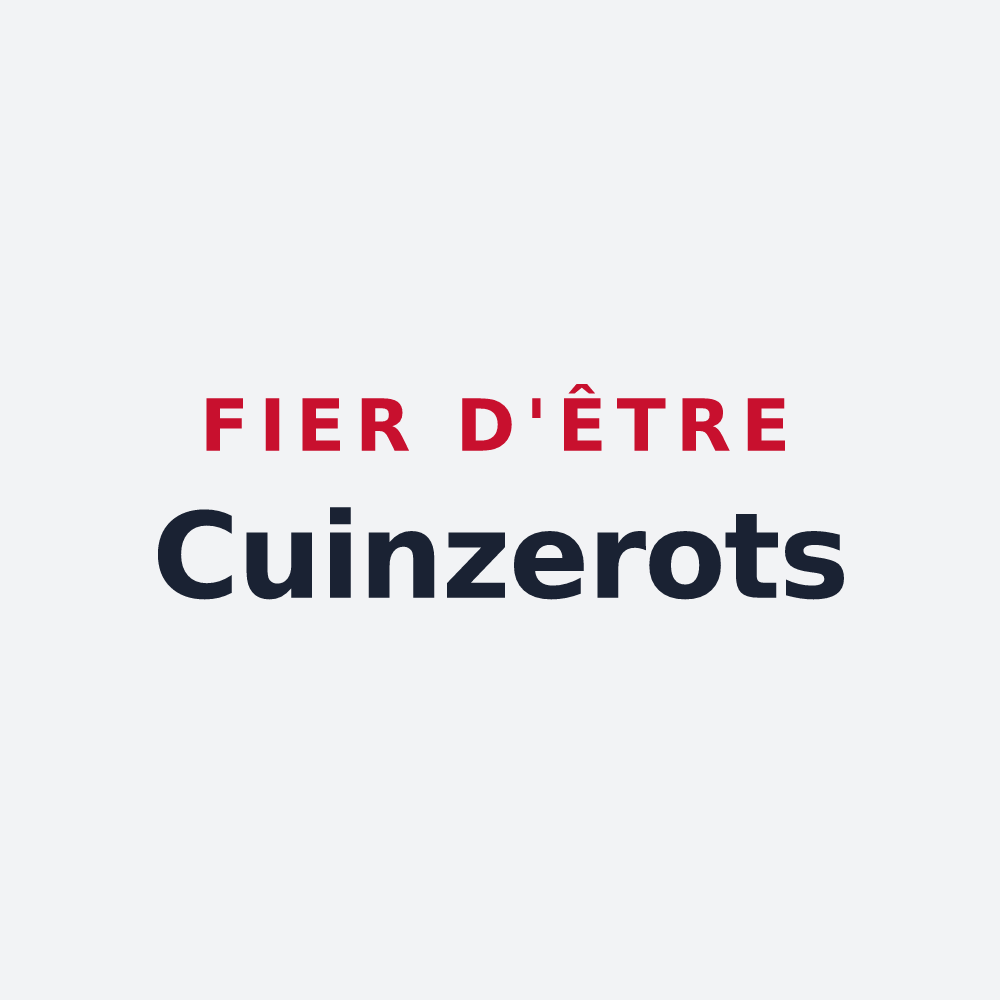 Poster « Fier d'être Cuinzerots » — design pour Cuinzier