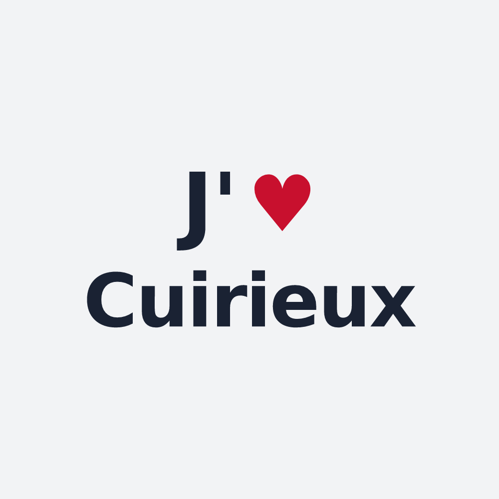 Poster personnalisé Cuirieux — design J'aime Cuirieux