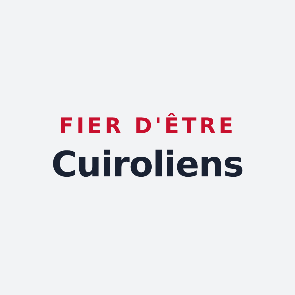 Poster « Fier d'être Cuiroliens » — design pour Cuirieux