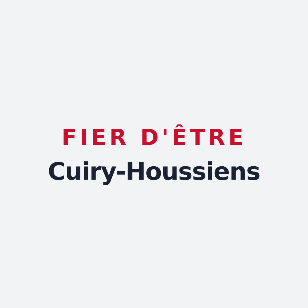 Poster « Fier d'être Cuiry-Houssiens » — design pour Cuiry-Housse