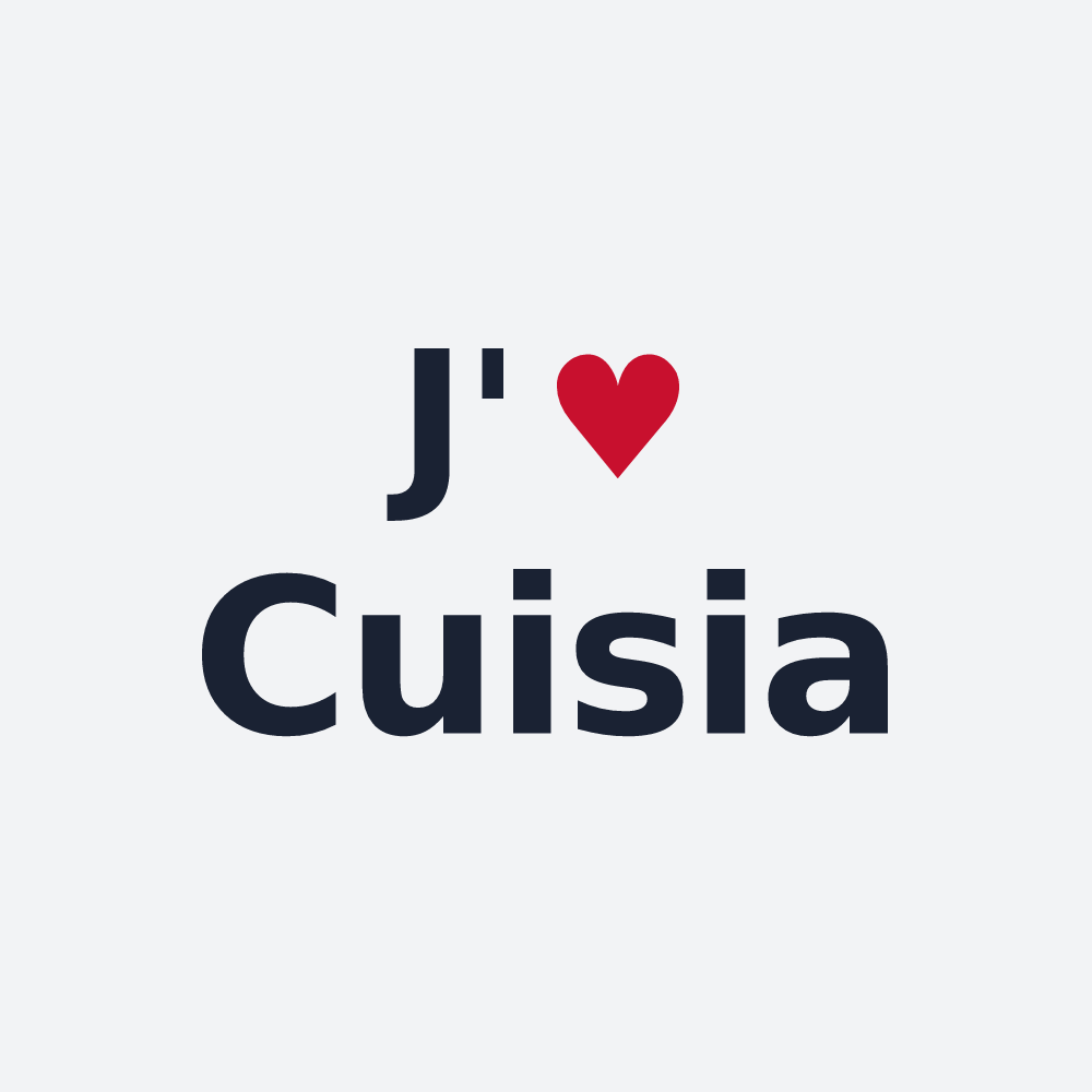 Poster personnalisé Cuisia — design J'aime Cuisia