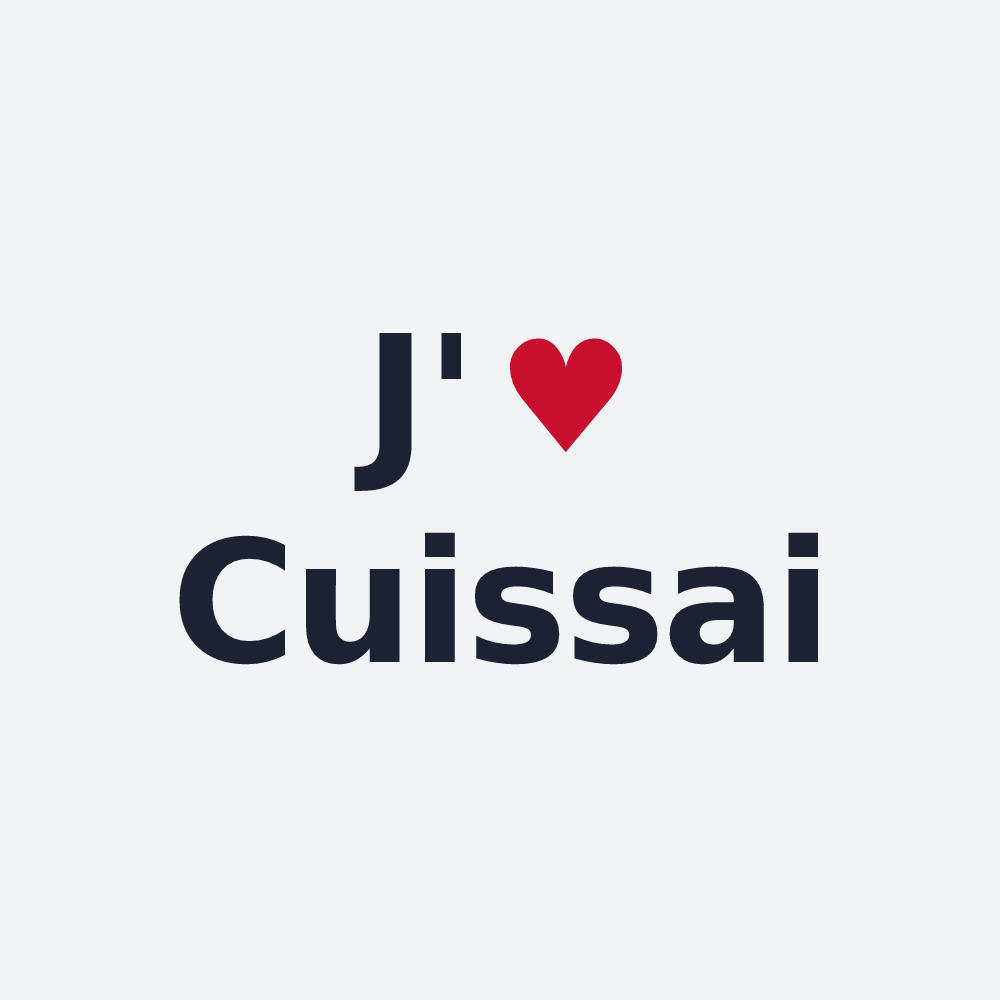 Poster personnalisé Cuissai — design J'aime Cuissai