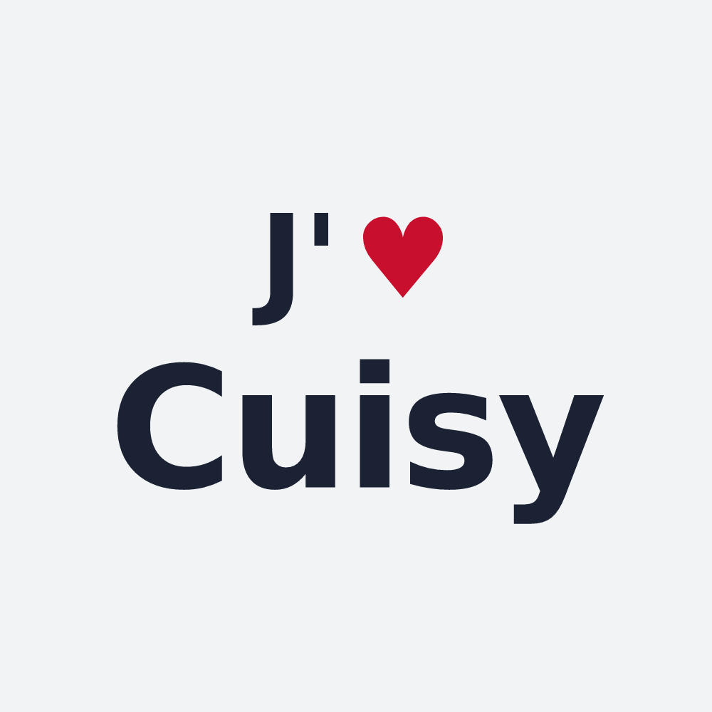 Poster personnalisé Cuisy — design J'aime Cuisy