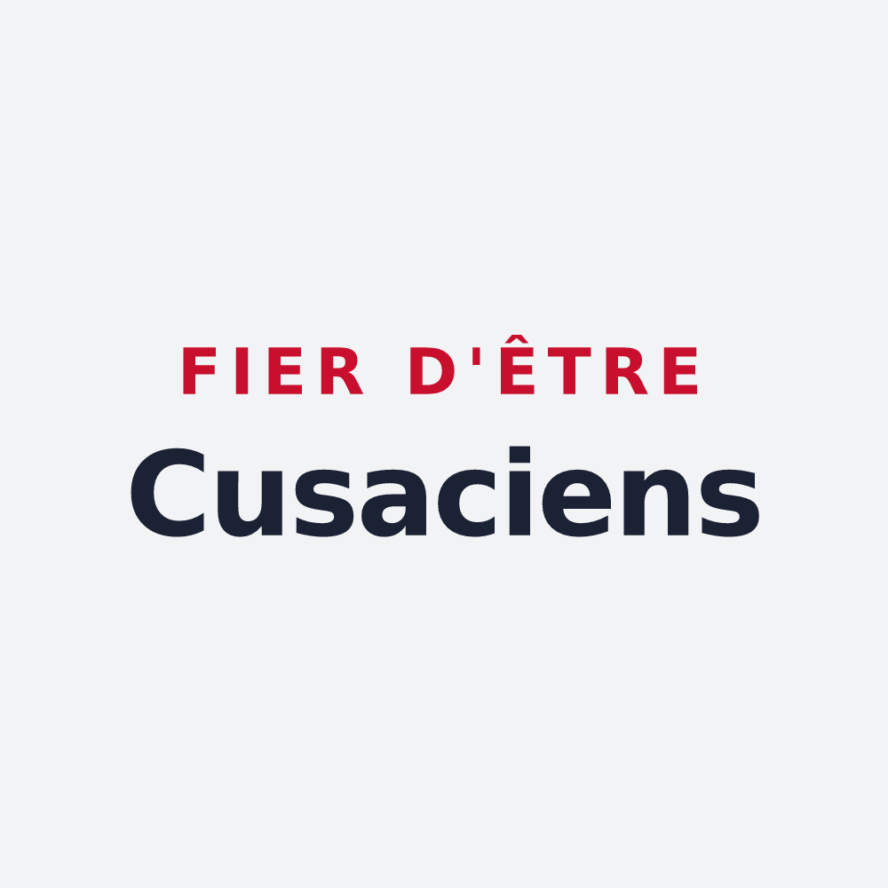 Poster « Fier d'être Cusaciens » — design pour Cuisy