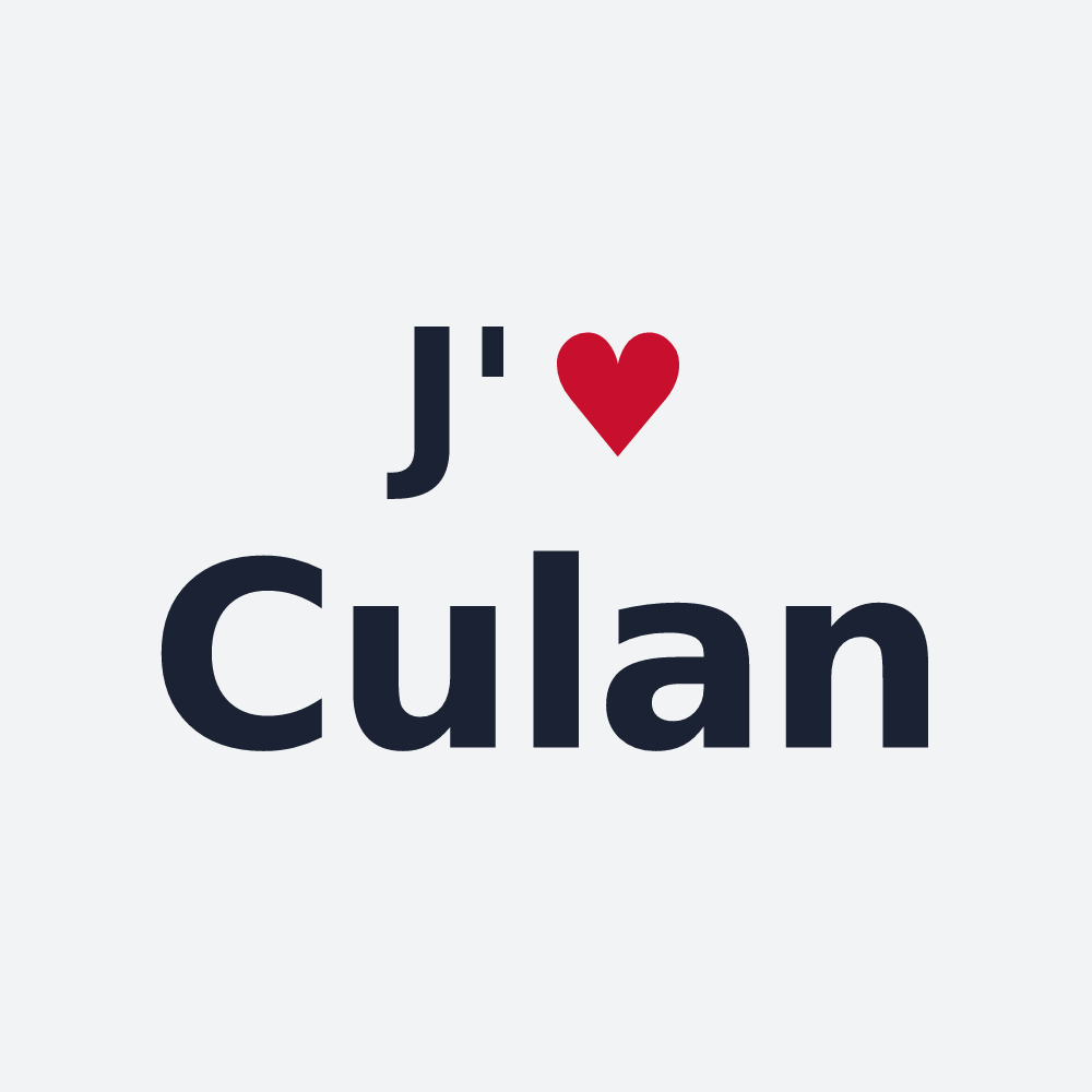 Poster personnalisé Culan — design J'aime Culan