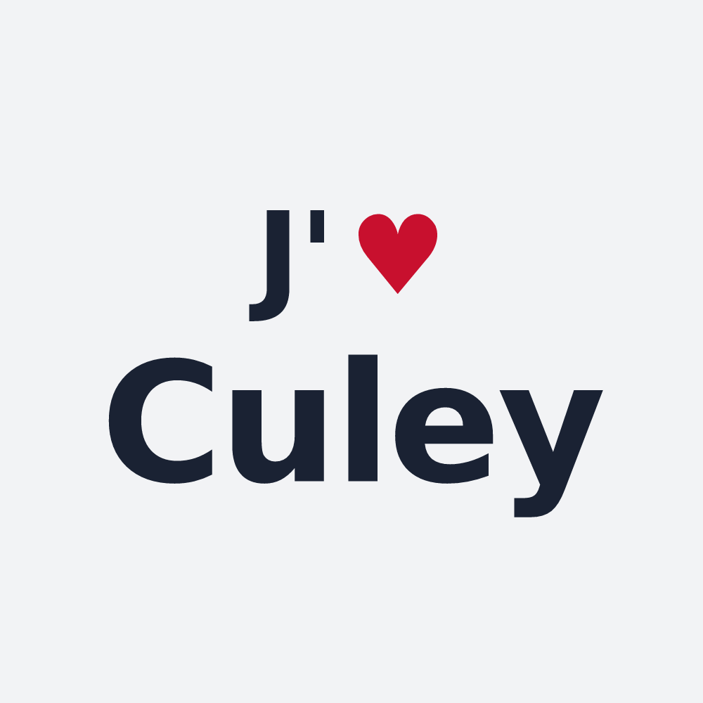 Poster personnalisé Culey — design J'aime Culey