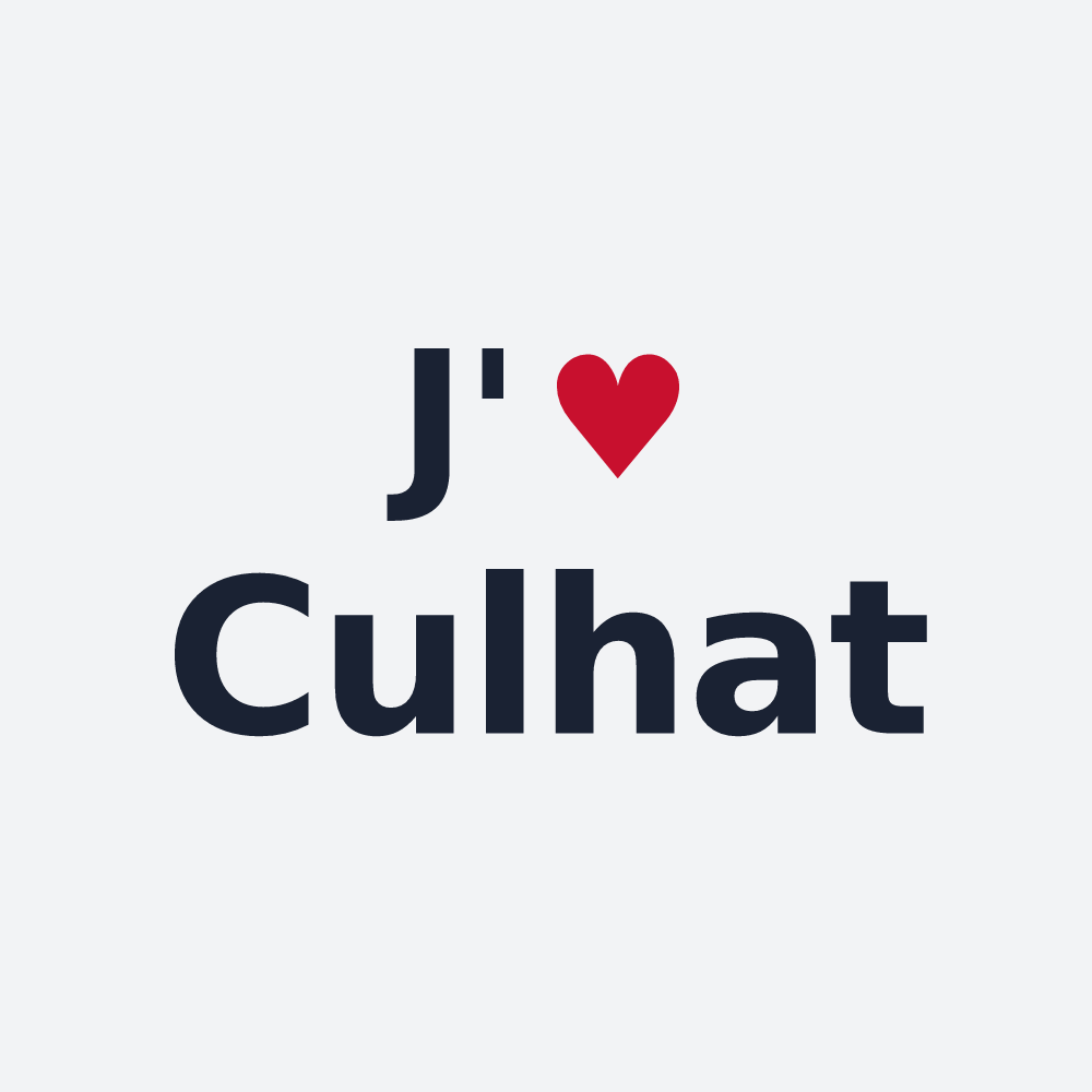 Poster personnalisé Culhat — design J'aime Culhat