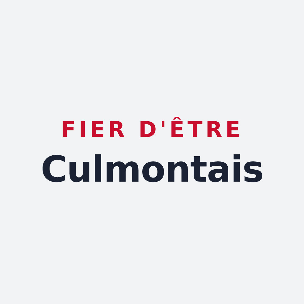 Poster « Fier d'être Culmontais » — design pour Culmont