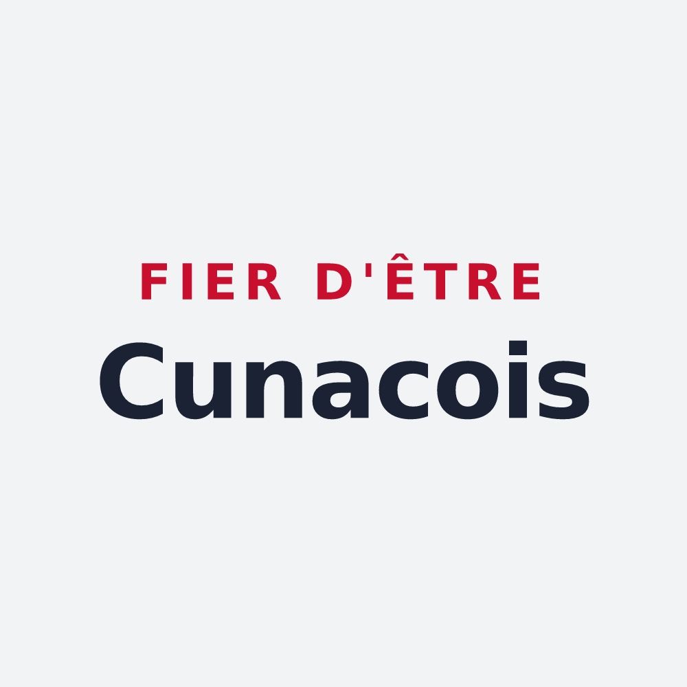 Poster « Fier d'être Cunacois » — design pour Cunac