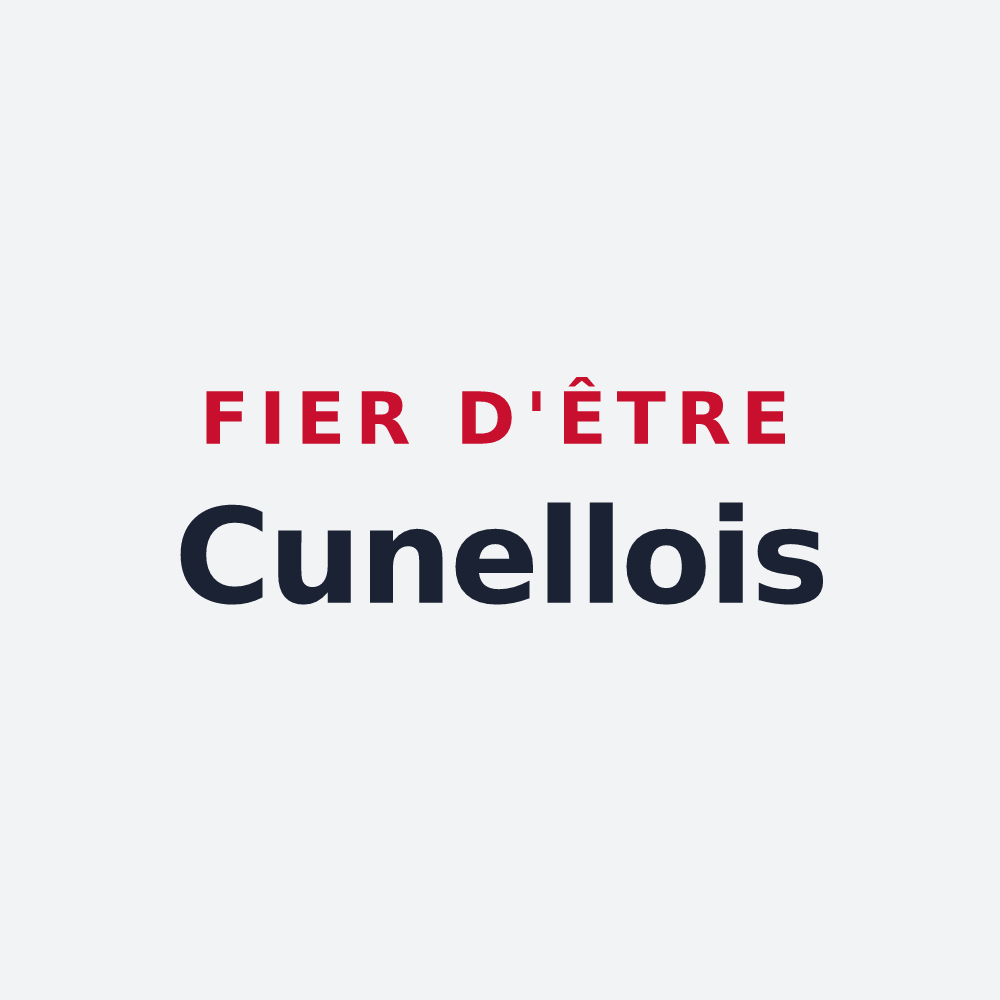 Poster « Fier d'être Cunellois » — design pour Cunel