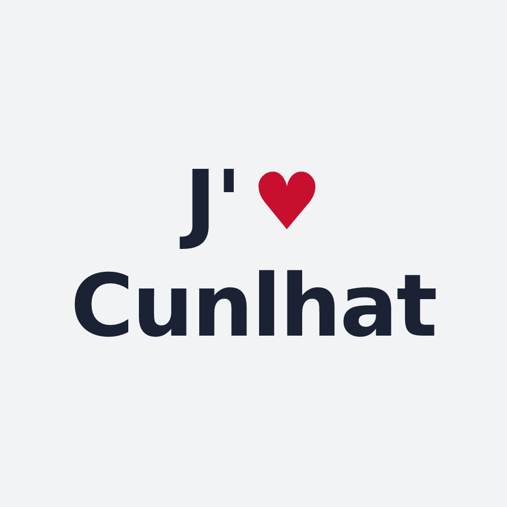 Poster personnalisé Cunlhat — design J'aime Cunlhat