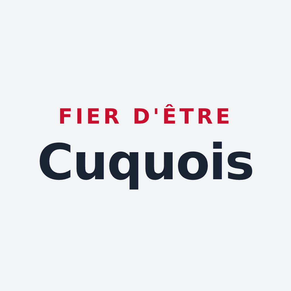 Poster « Fier d'être Cuquois » — design pour Cuq
