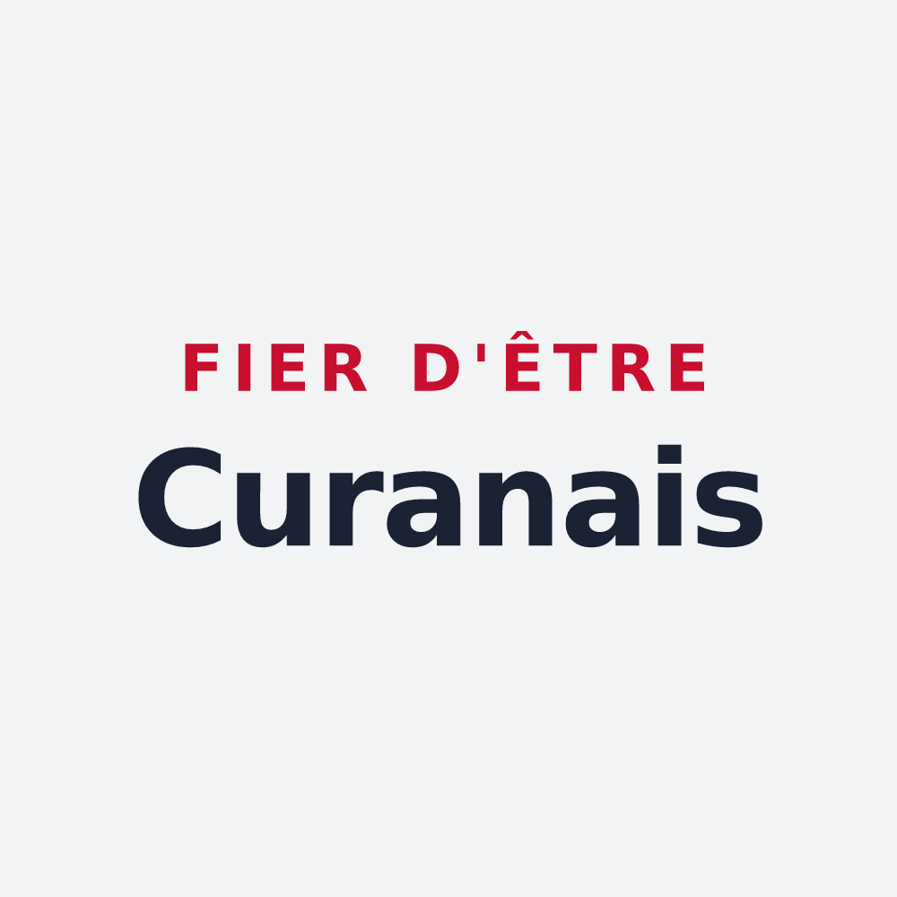 Poster « Fier d'être Curanais » — design pour Curan