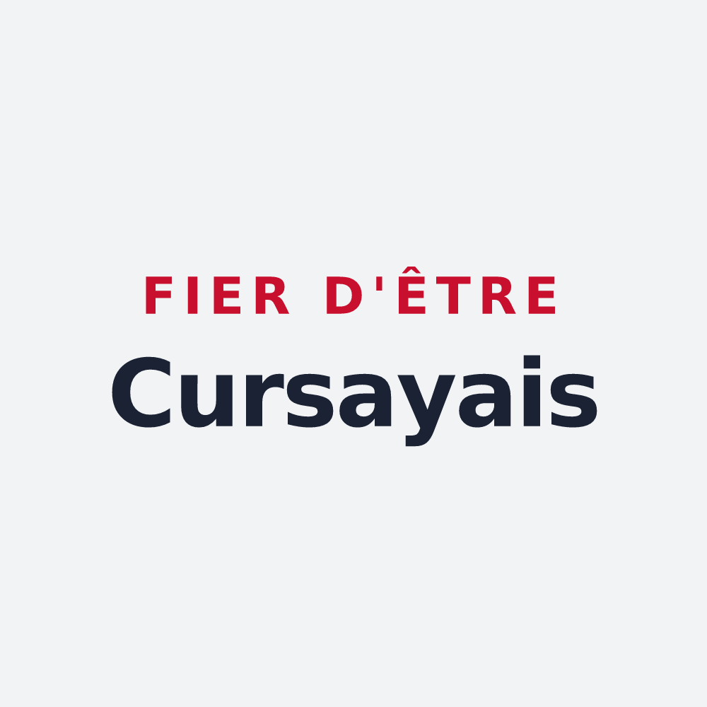 Poster « Fier d'être Cursayais » — design pour Curçay-sur-Dive