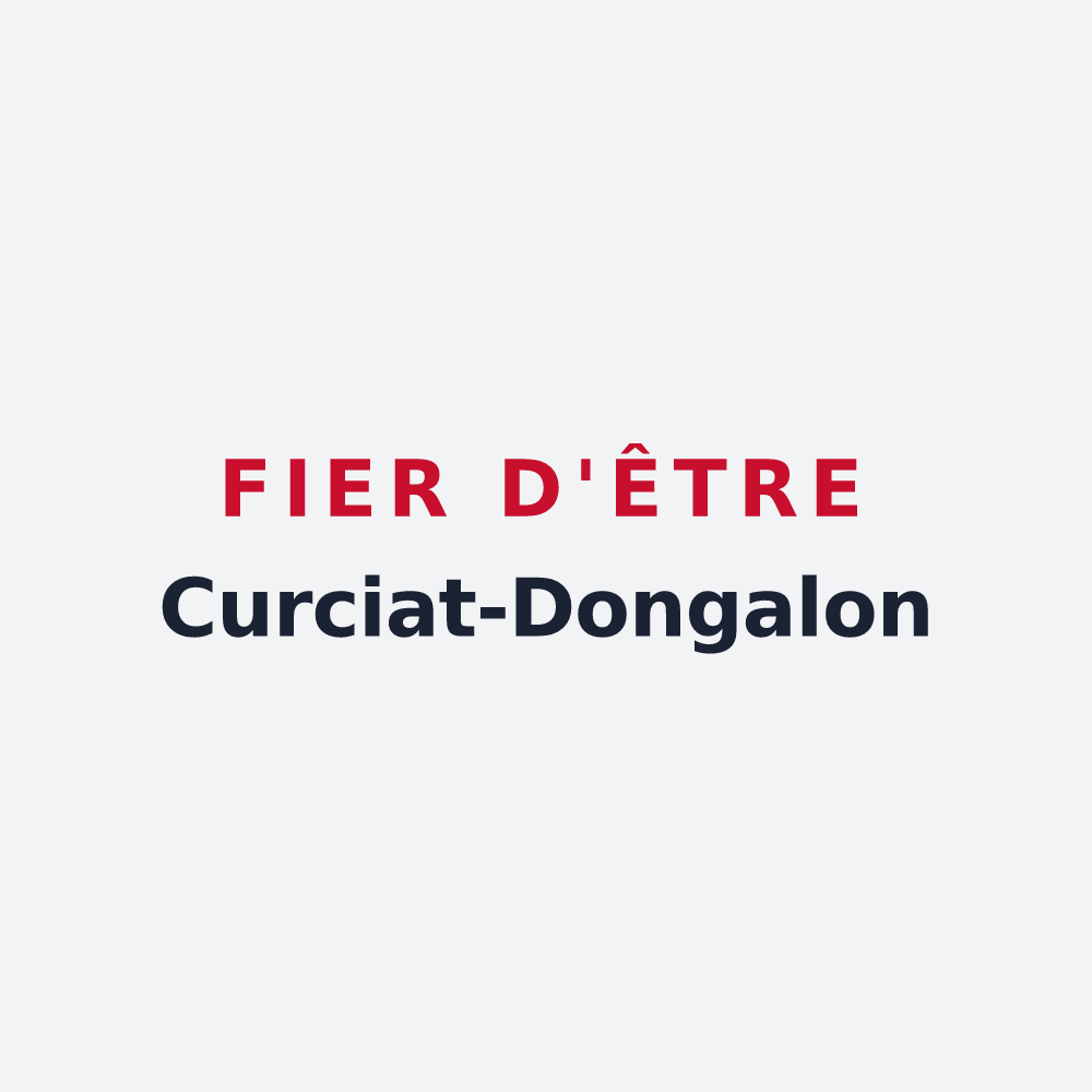 Poster « Fier d'être Curciat-Dongalon » — design pour Curciat-Dongalon