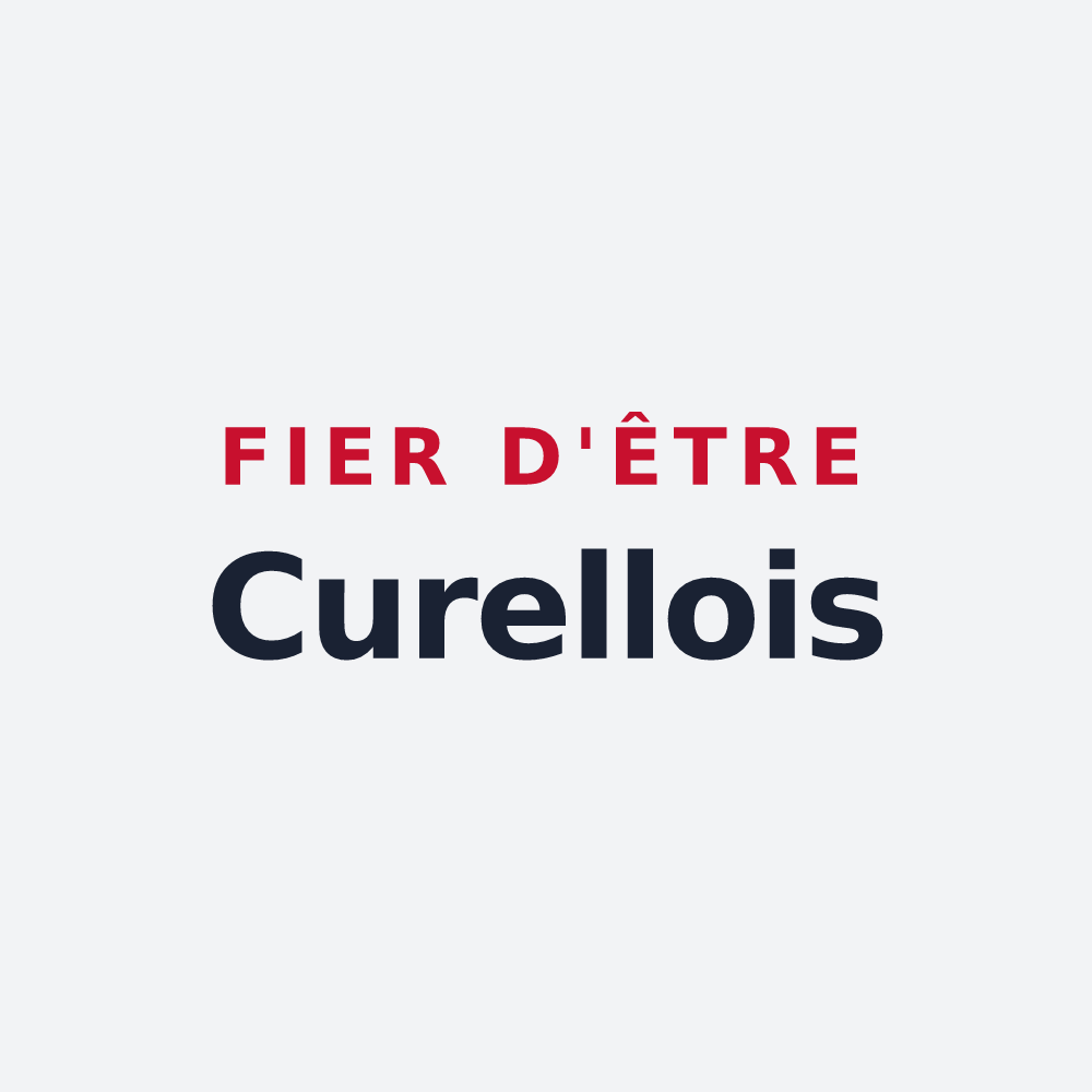 Poster « Fier d'être Curellois » — design pour Curel