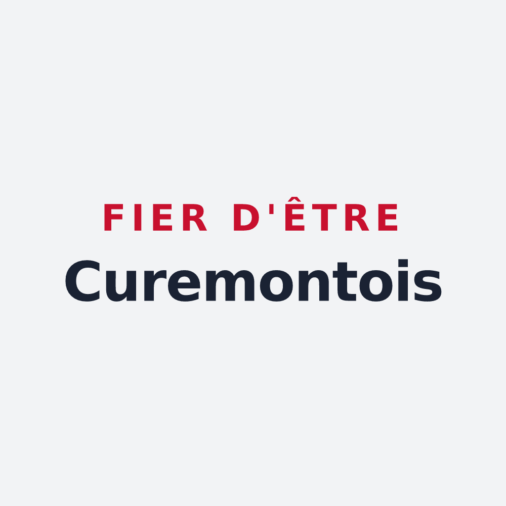 Poster « Fier d'être Curemontois » — design pour Curemonte