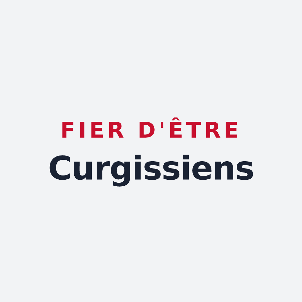 Poster « Fier d'être Curgissiens » — design pour Curgies