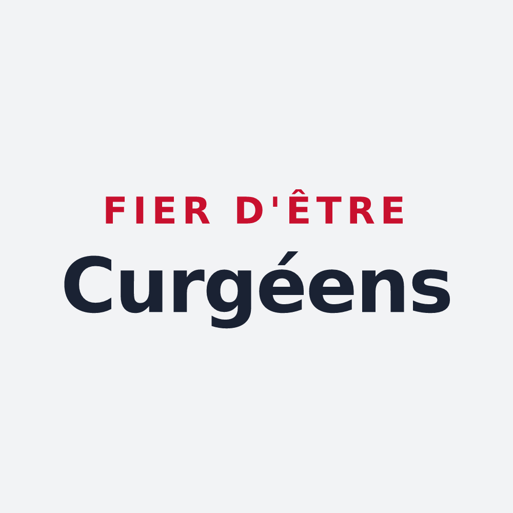 Poster « Fier d'être Curgéens » — design pour Curgy
