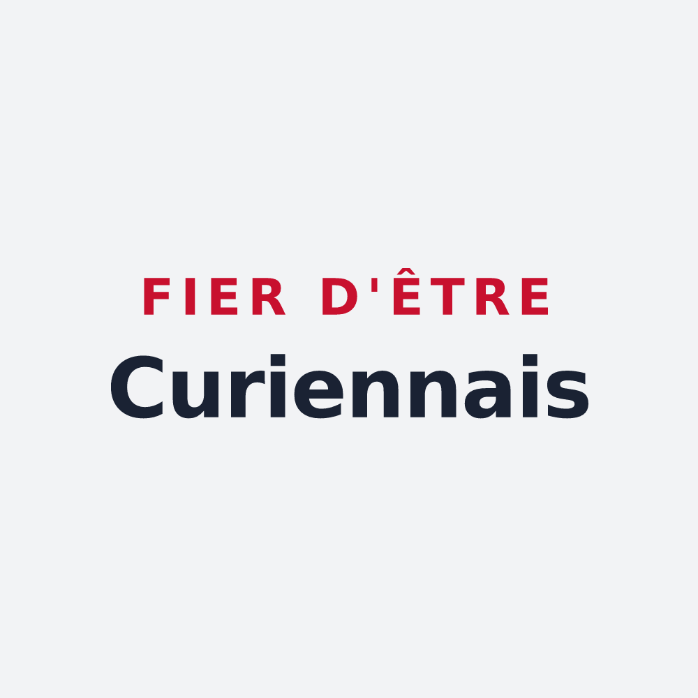 Poster « Fier d'être Curiennais » — design pour Curienne
