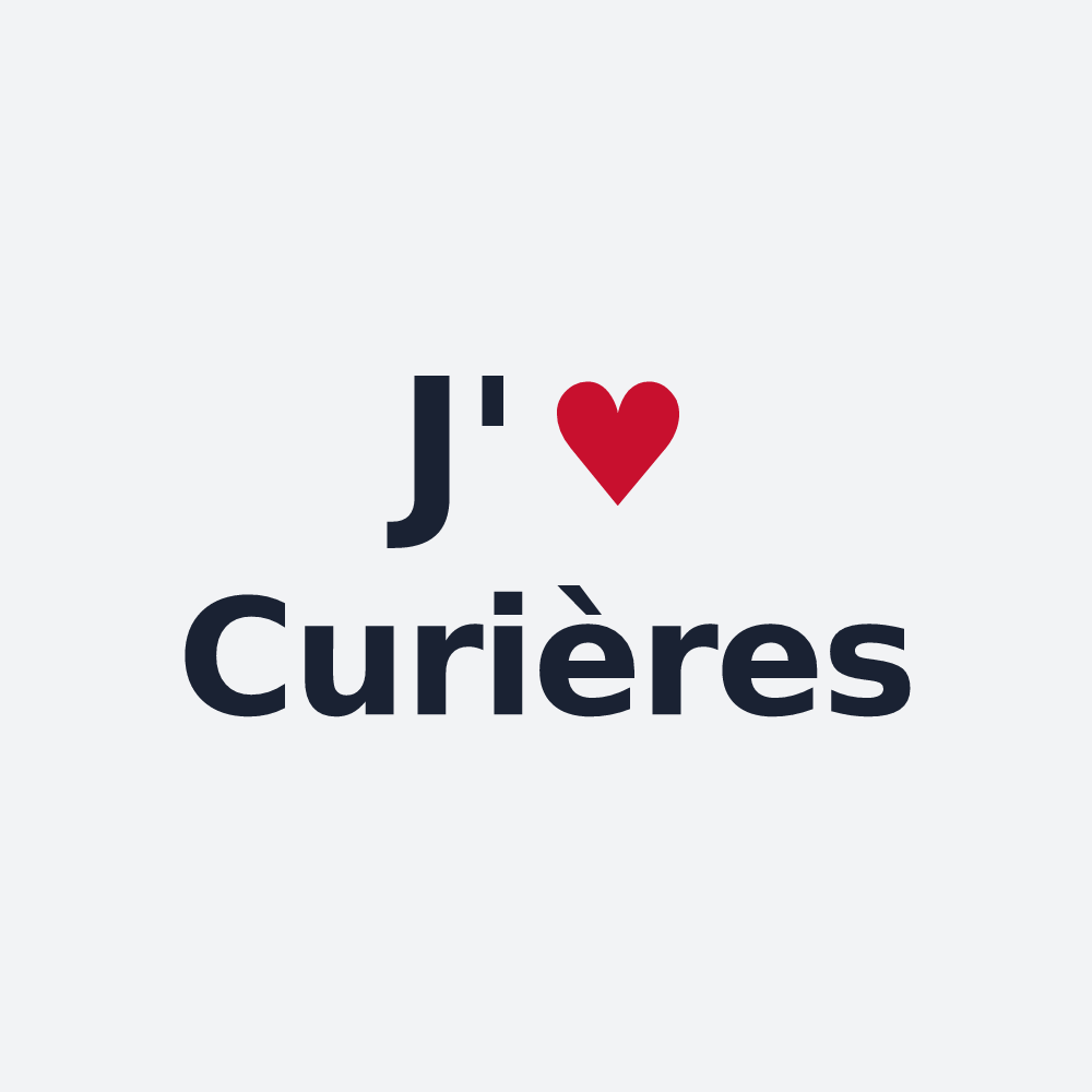 Poster personnalisé Curières — design J'aime Curières