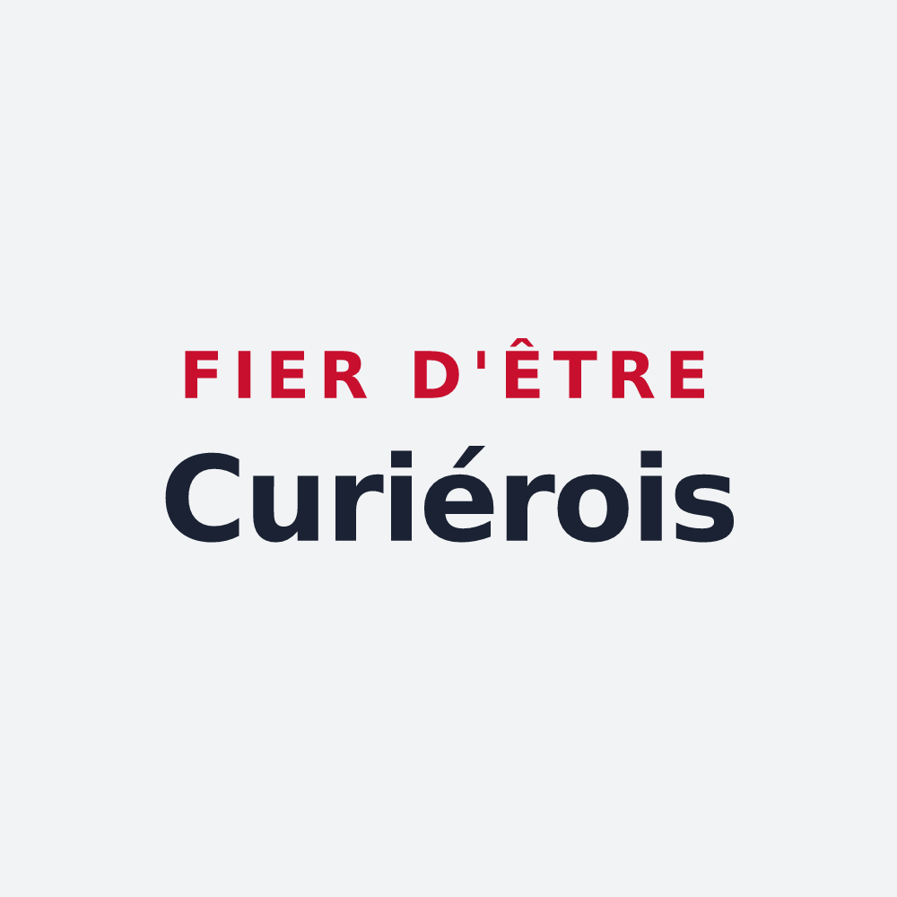Poster « Fier d'être Curiérois » — design pour Curières