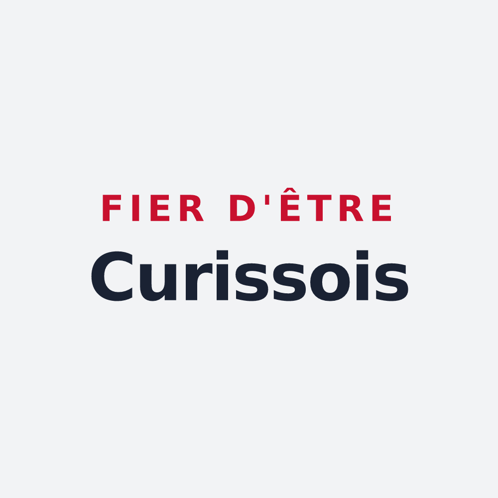 Poster « Fier d'être Curissois » — design pour Curis-au-Mont-d'Or