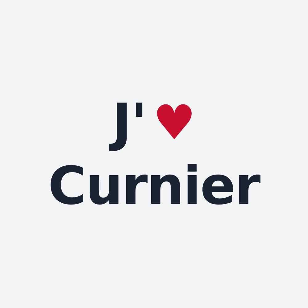 Poster personnalisé Curnier — design J'aime Curnier