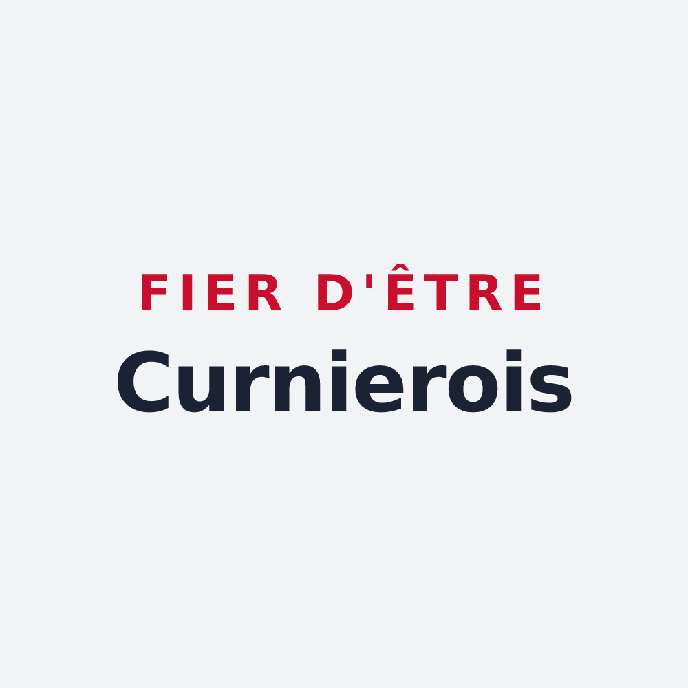 Poster « Fier d'être Curnierois » — design pour Curnier