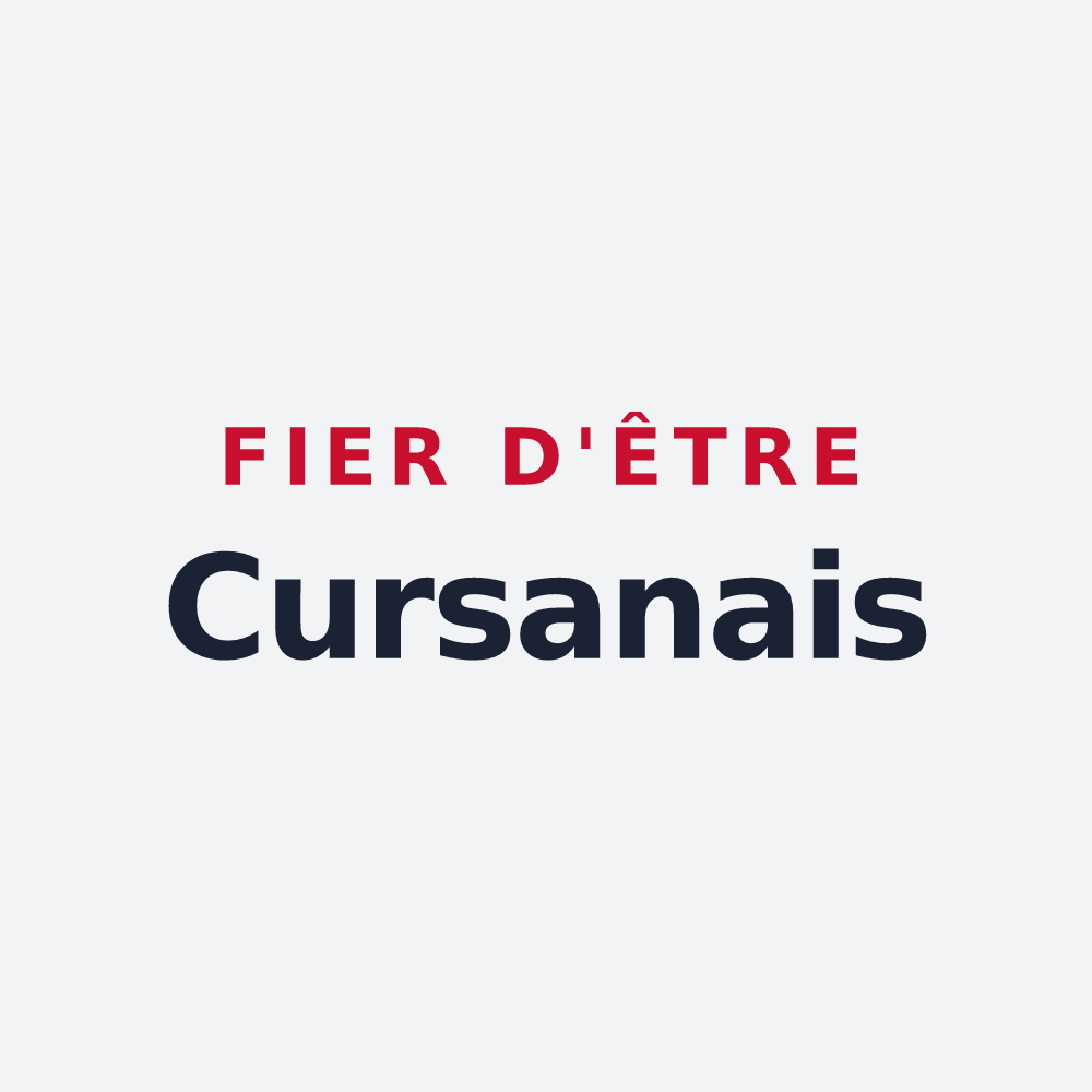 Poster « Fier d'être Cursanais » — design pour Cursan