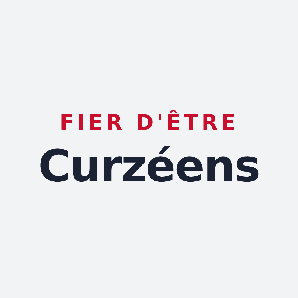 Poster « Fier d'être Curzéens » — design pour Curzay-sur-Vonne