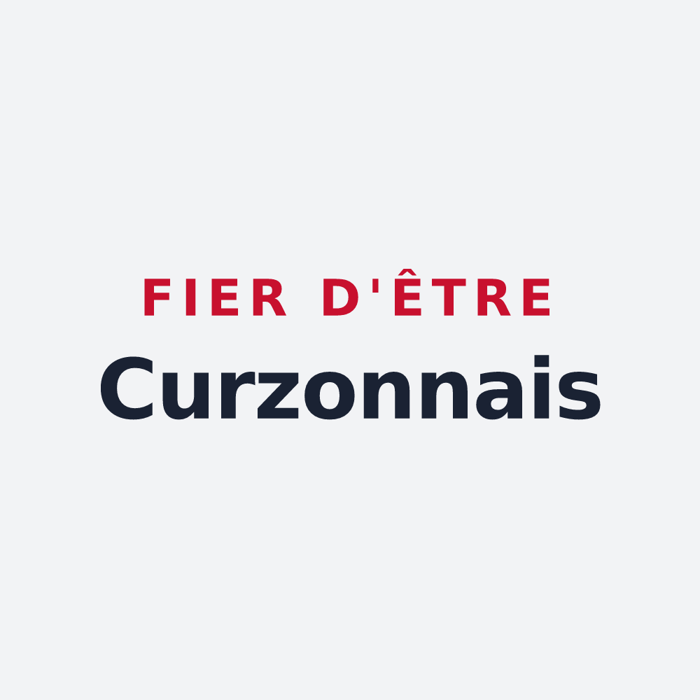 Poster « Fier d'être Curzonnais » — design pour Curzon