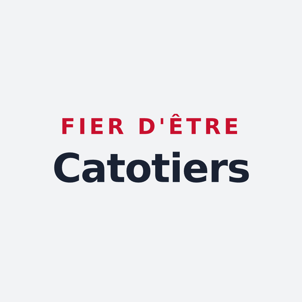Poster « Fier d'être Catotiers » — design pour Cusey