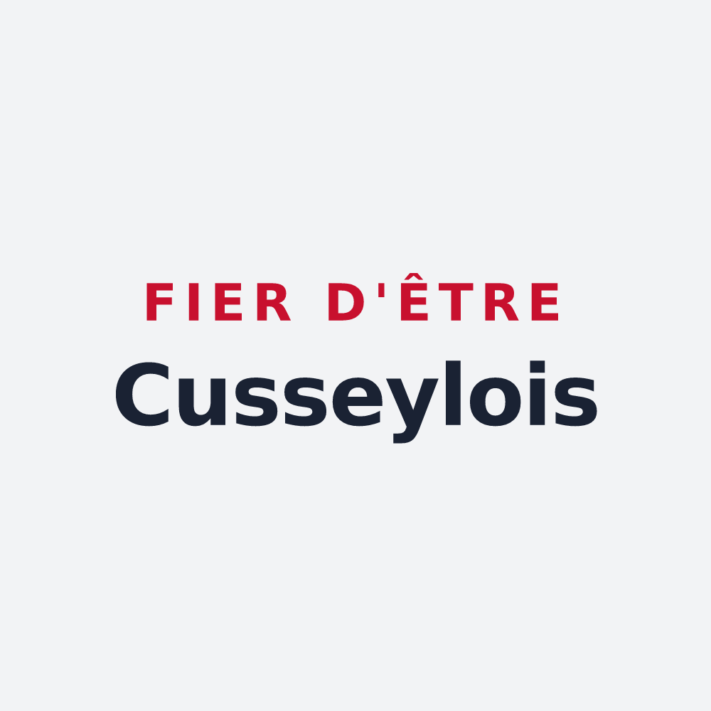 Poster « Fier d'être Cusseylois » — design pour Cussey-sur-l'Ognon