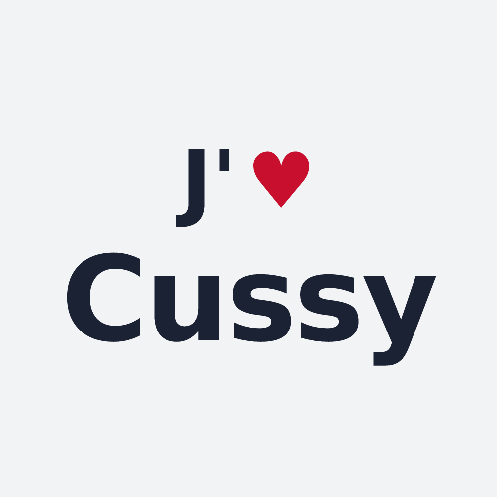 Poster personnalisé Cussy — design J'aime Cussy