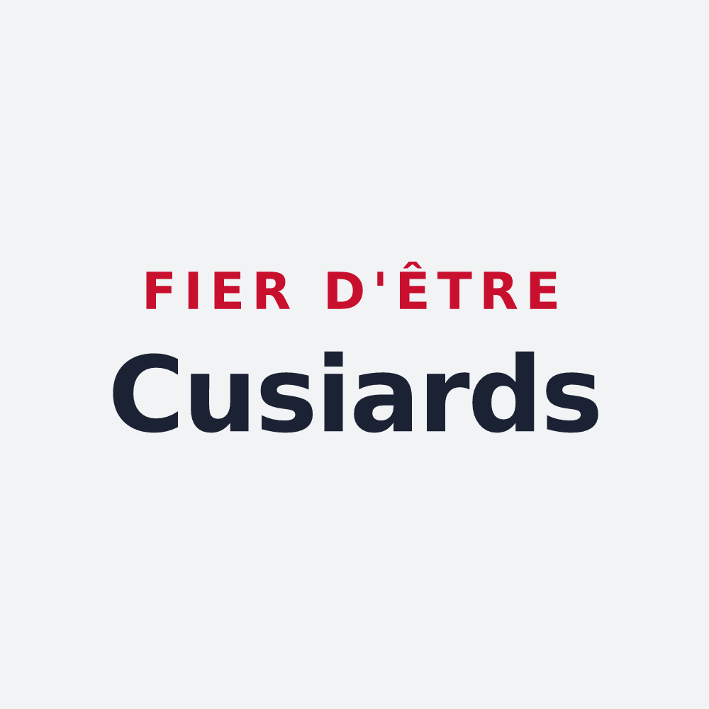 Poster « Fier d'être Cusiards » — design pour Cusy