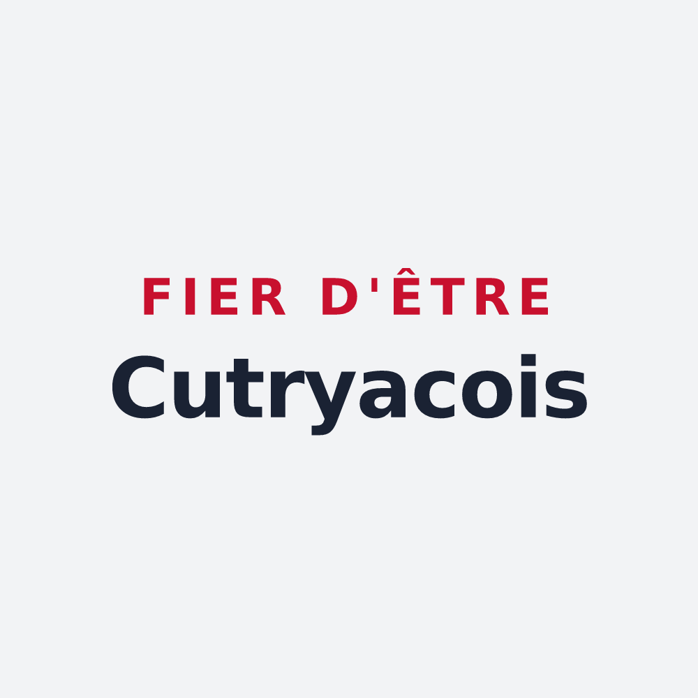Poster « Fier d'être Cutryacois » — design pour Cutry