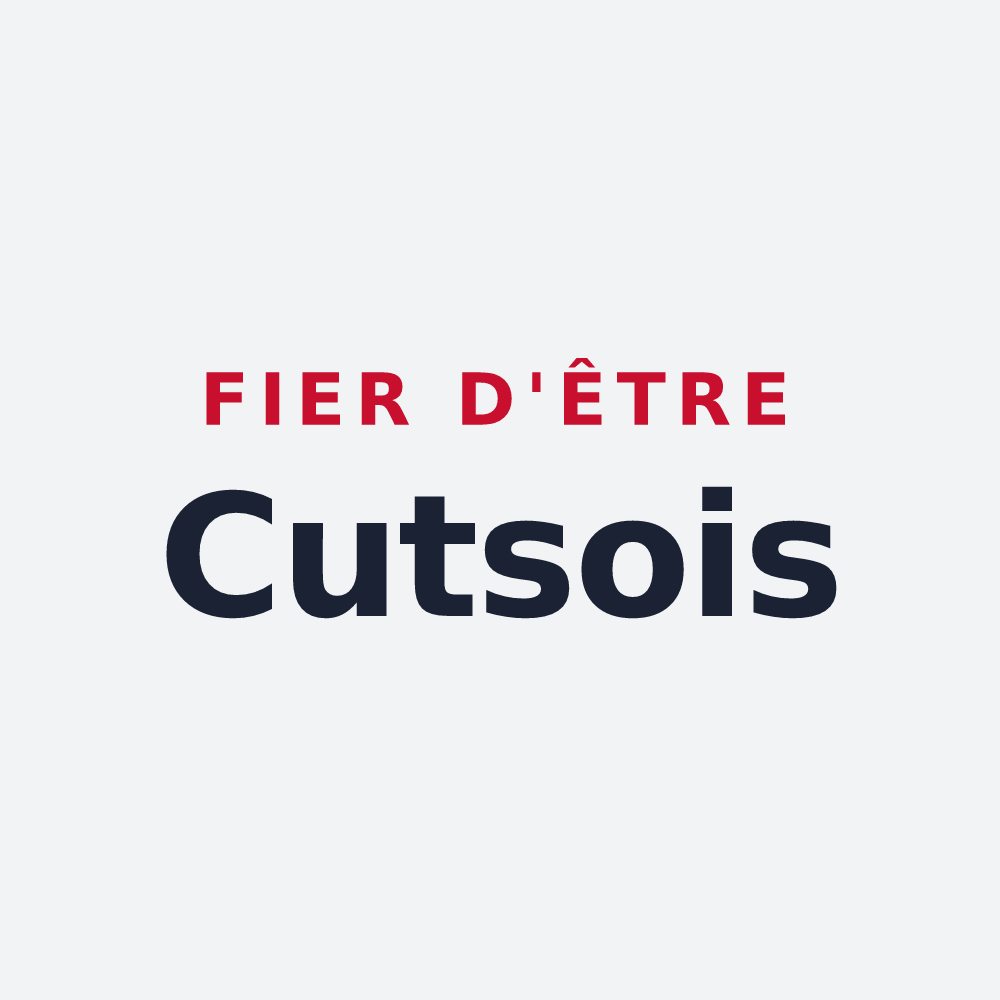 Poster « Fier d'être Cutsois » — design pour Cuts