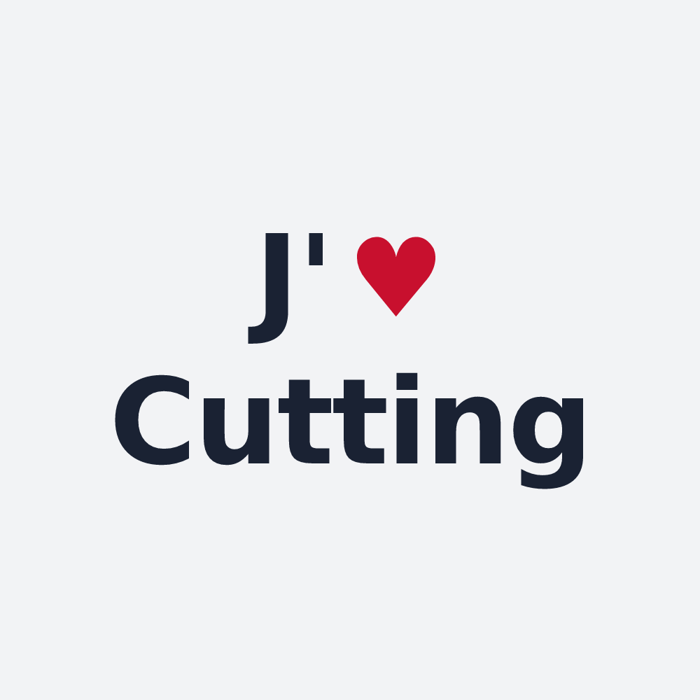 Poster personnalisé Cutting — design J'aime Cutting