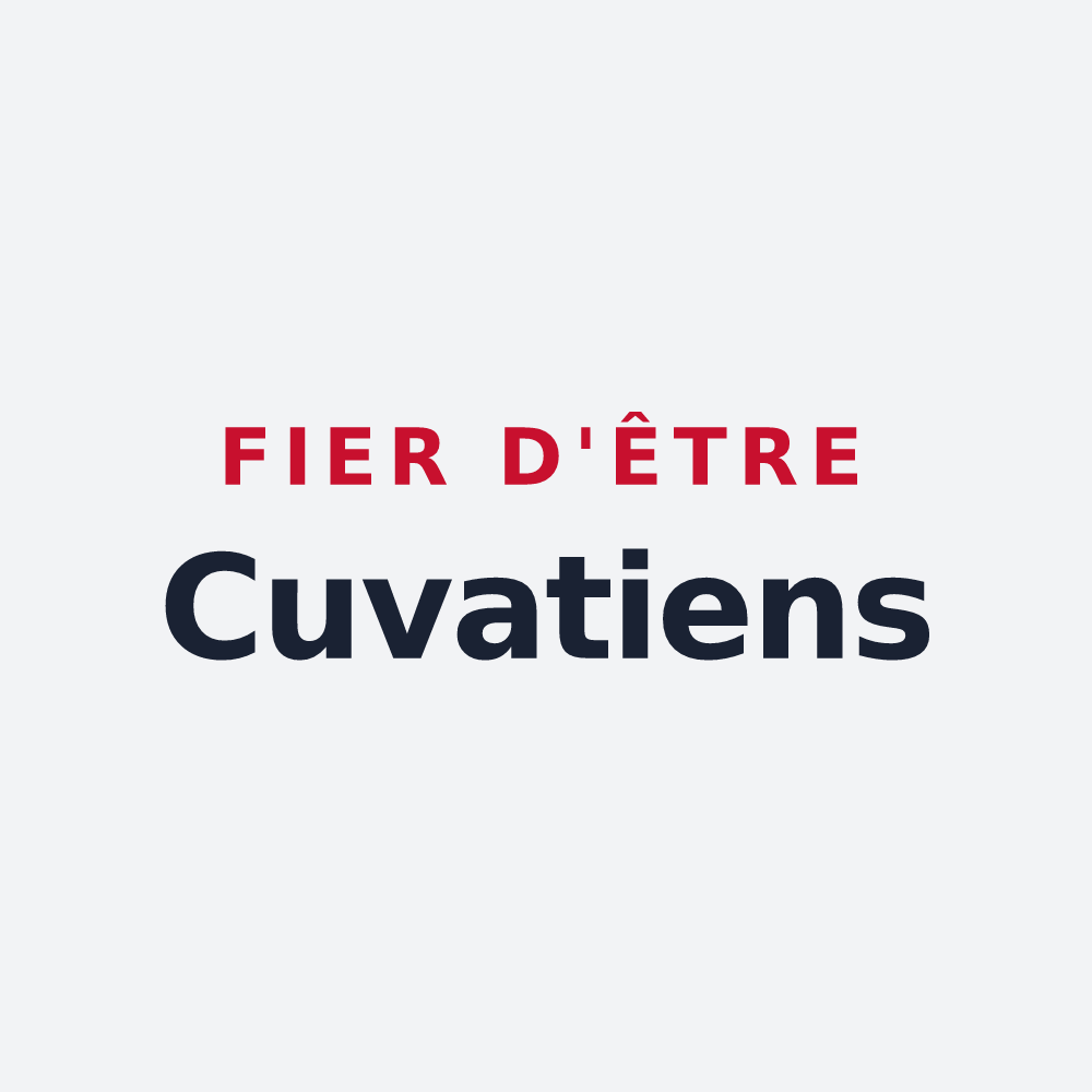 Poster « Fier d'être Cuvatiens » — design pour Cuvat