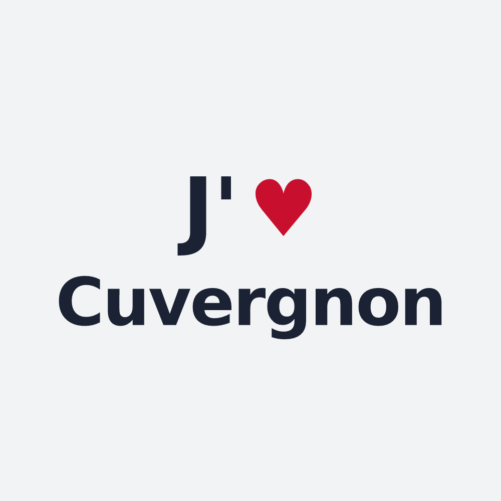 Poster personnalisé Cuvergnon — design J'aime Cuvergnon