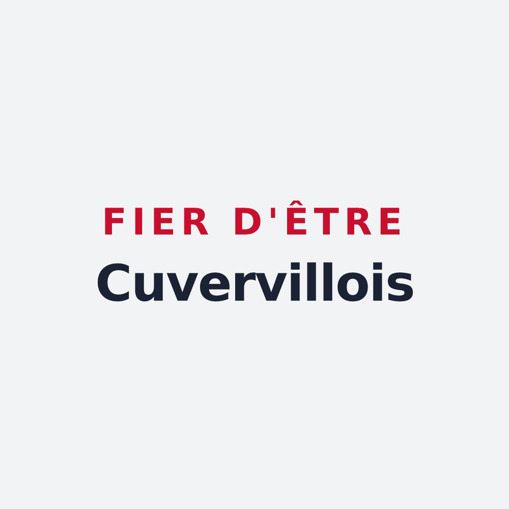 Poster « Fier d'être Cuvervillois » — design pour Cuverville