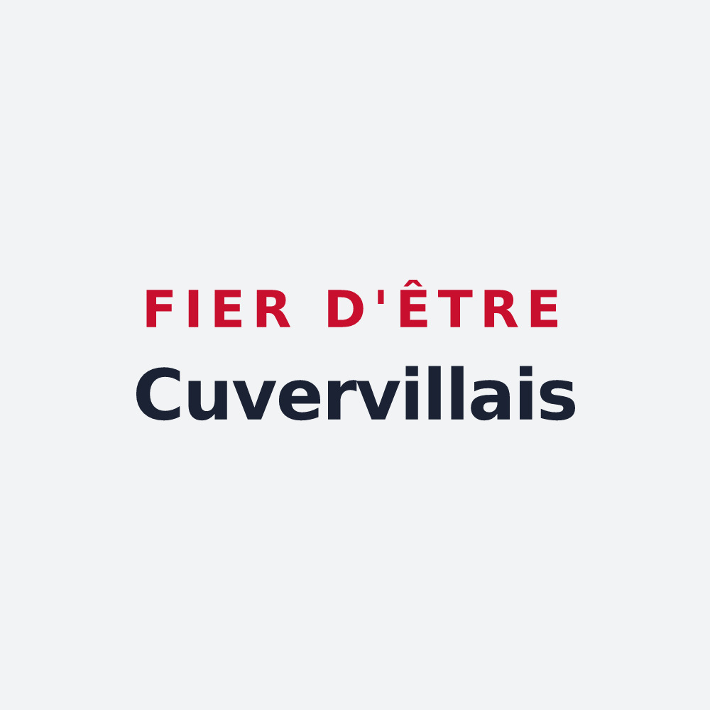 Poster « Fier d'être Cuvervillais » — design pour Cuverville