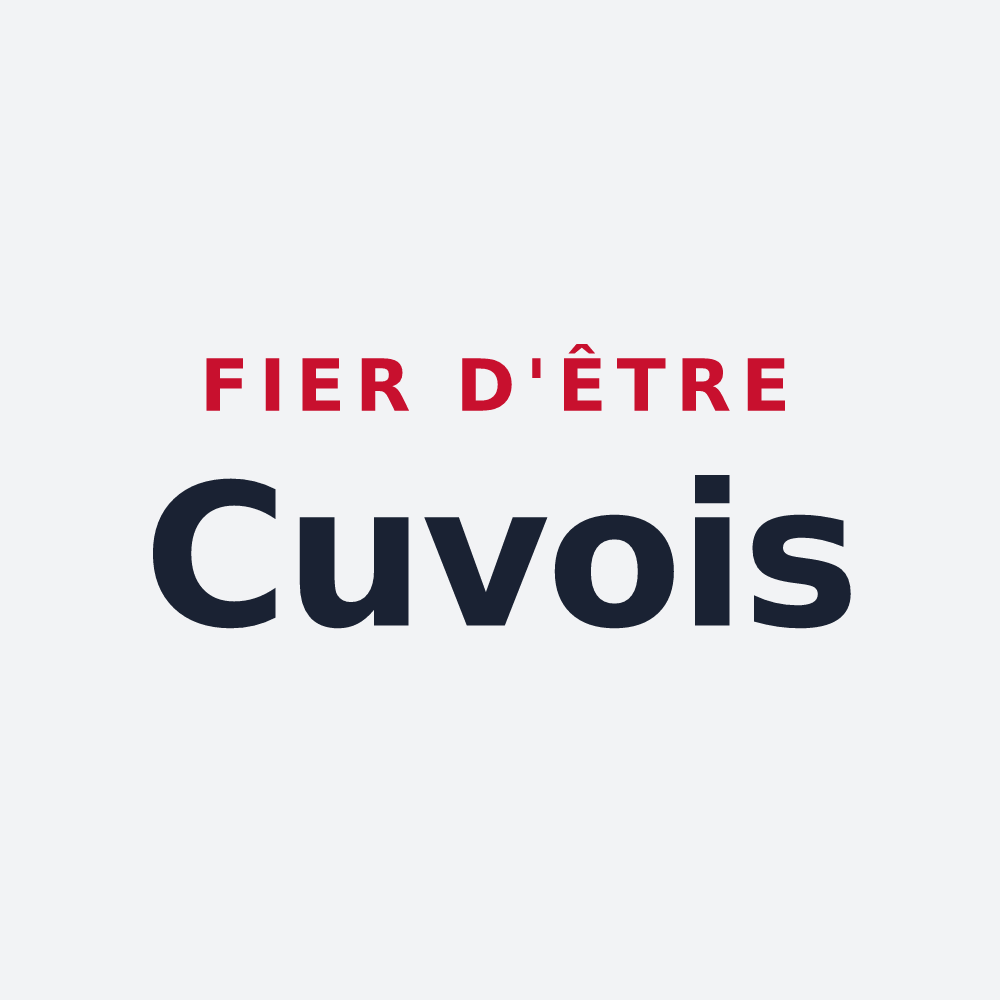 Poster « Fier d'être Cuvois » — design pour Cuves