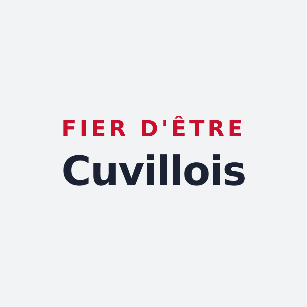 Poster « Fier d'être Cuvillois » — design pour Cuvilly