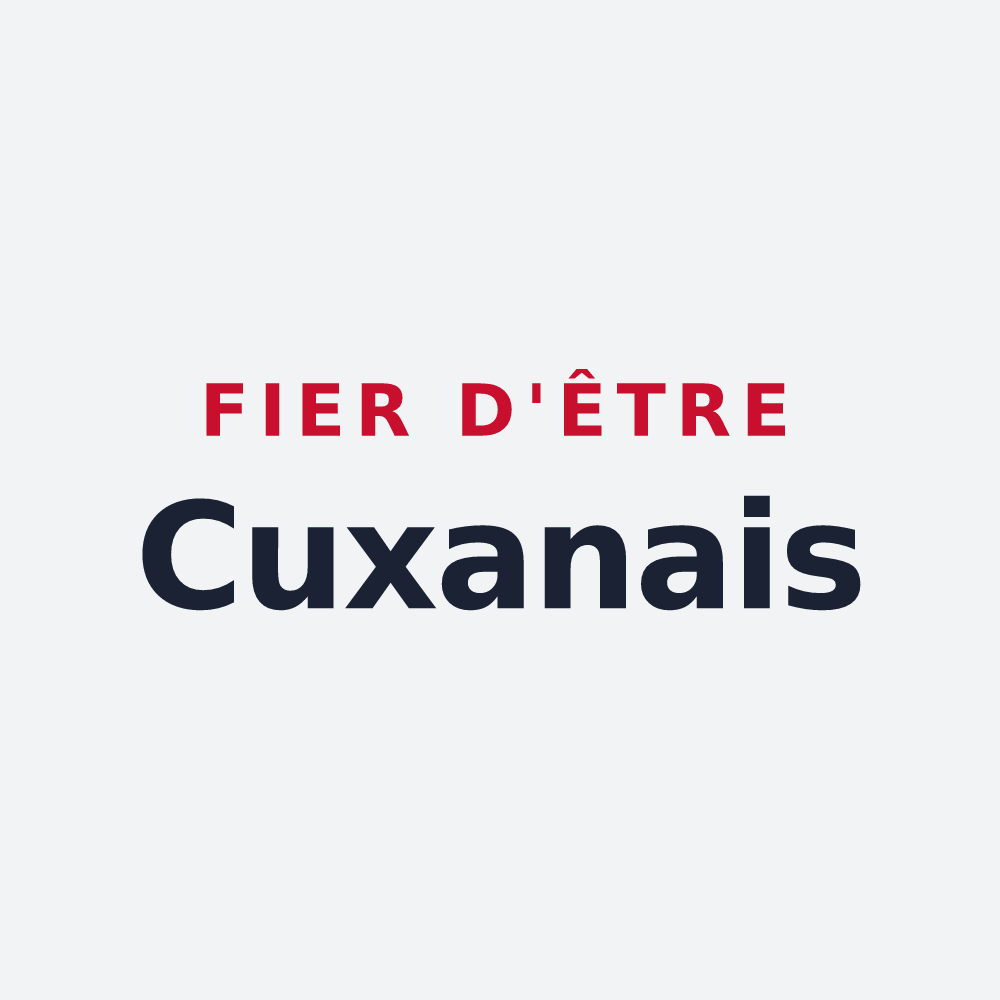 Poster « Fier d'être Cuxanais » — design pour Cuxac-d'Aude