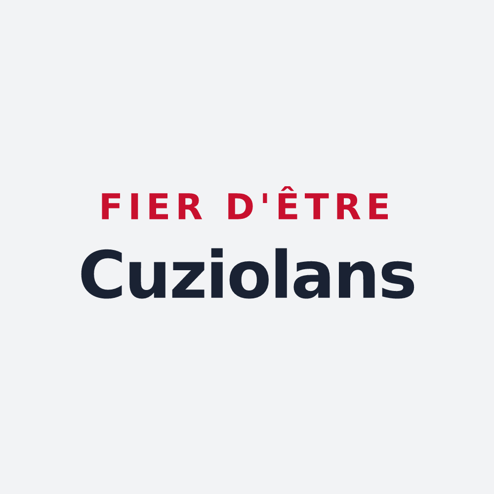 Poster « Fier d'être Cuziolans » — design pour Cuzieu