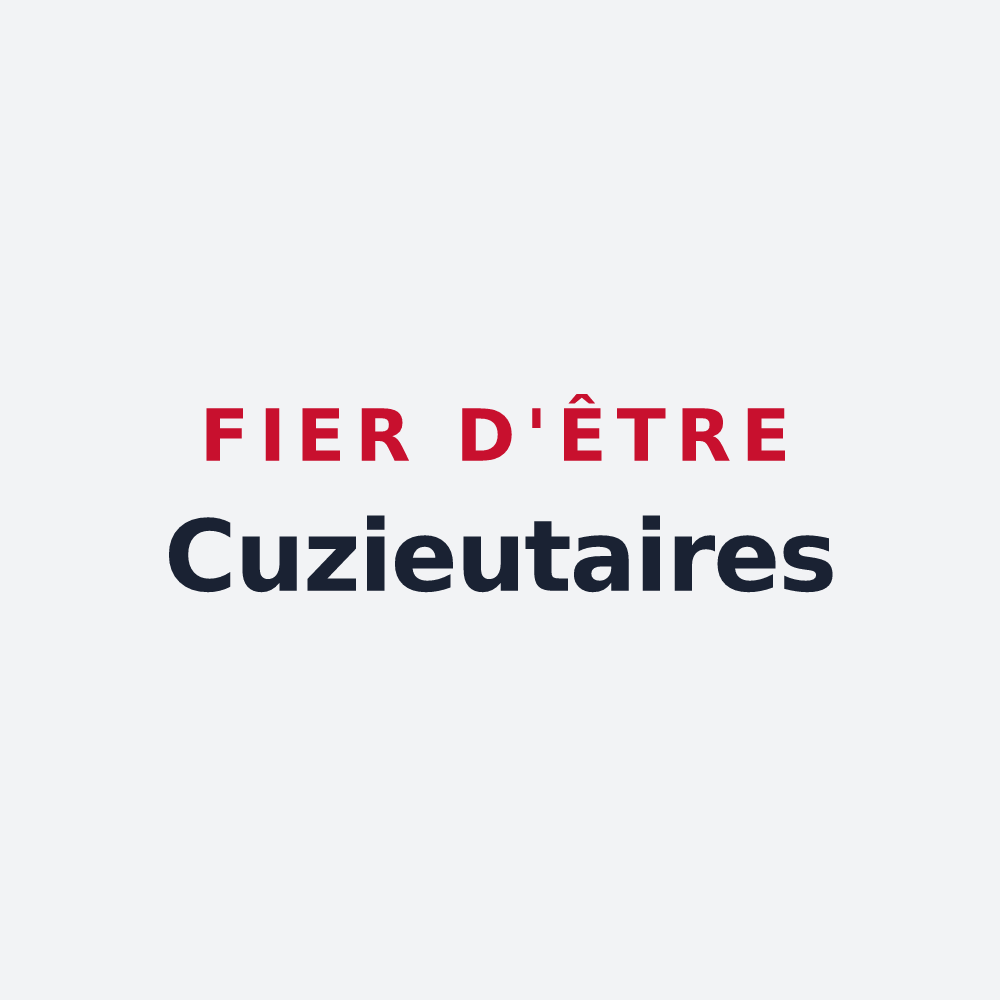 Poster « Fier d'être Cuzieutaires » — design pour Cuzieu