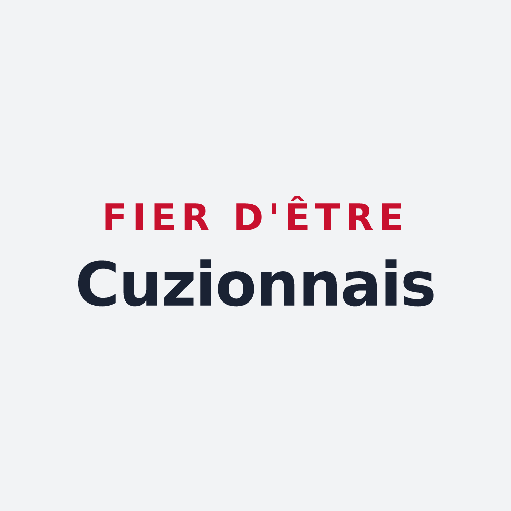 Poster « Fier d'être Cuzionnais » — design pour Cuzion
